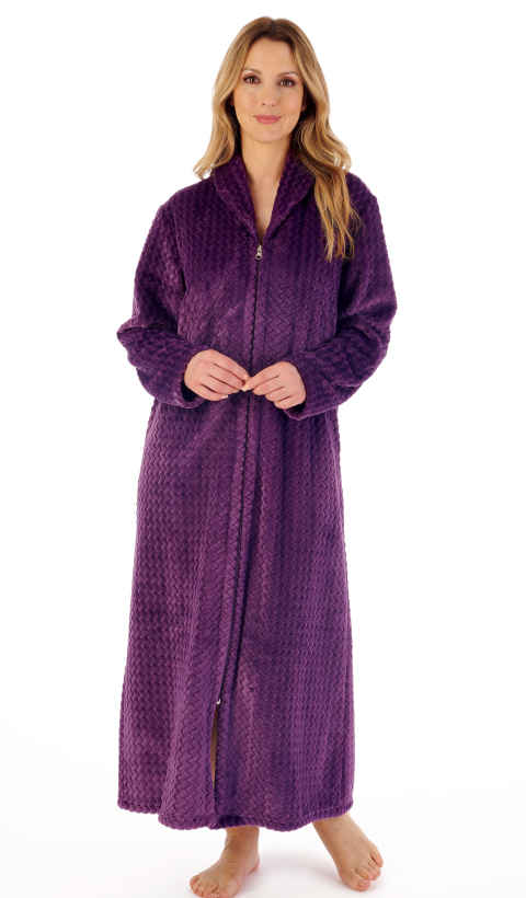 Purple housecoat deals